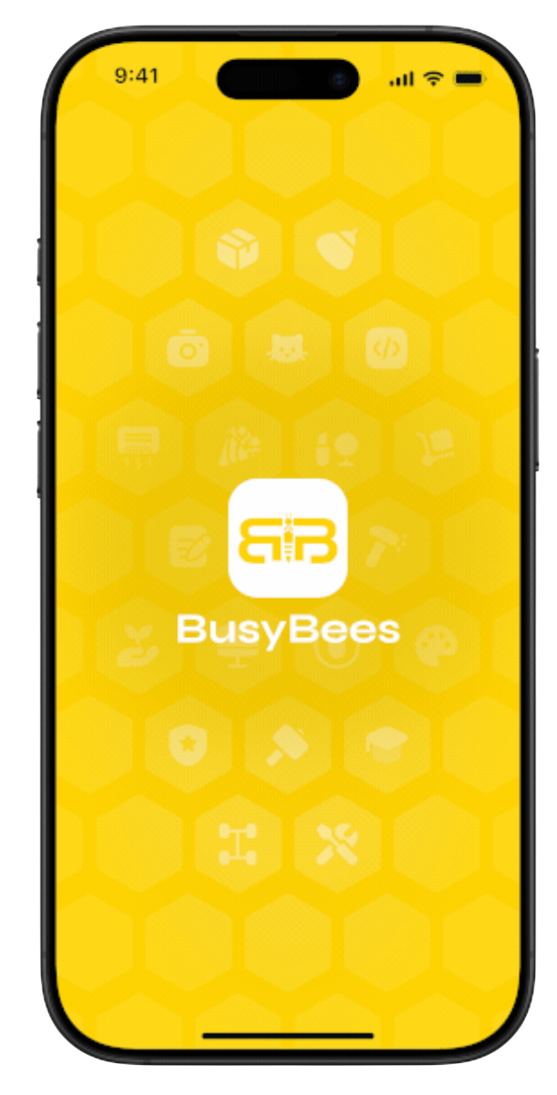 BusyBees main app showcase