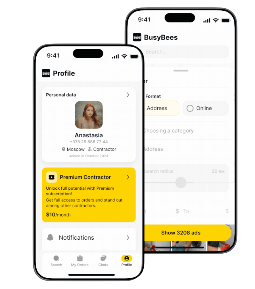 BusyBees provider dashboard