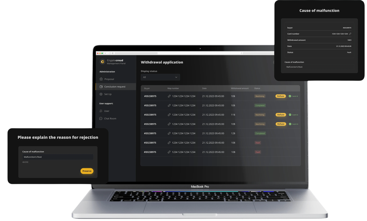 CryptoCrowd app on Mac