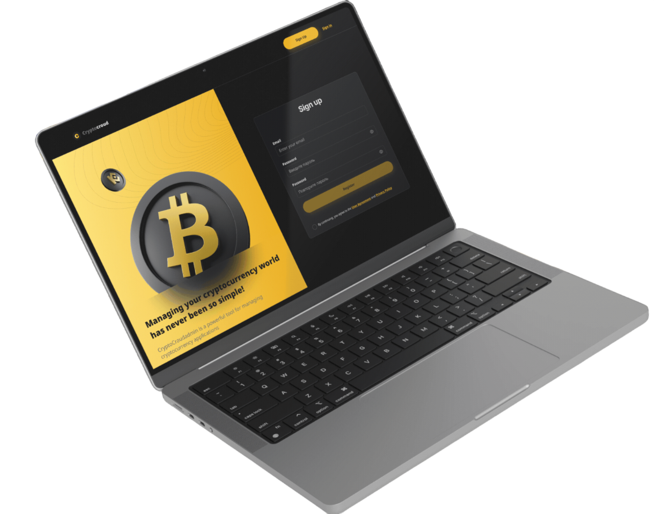 CryptoCrowd app showcase