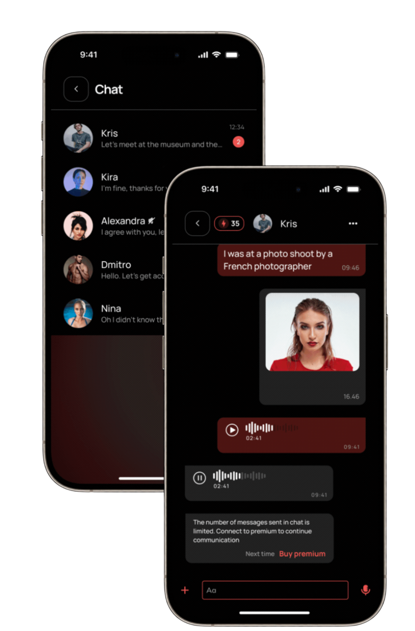 Out & About dating app screens