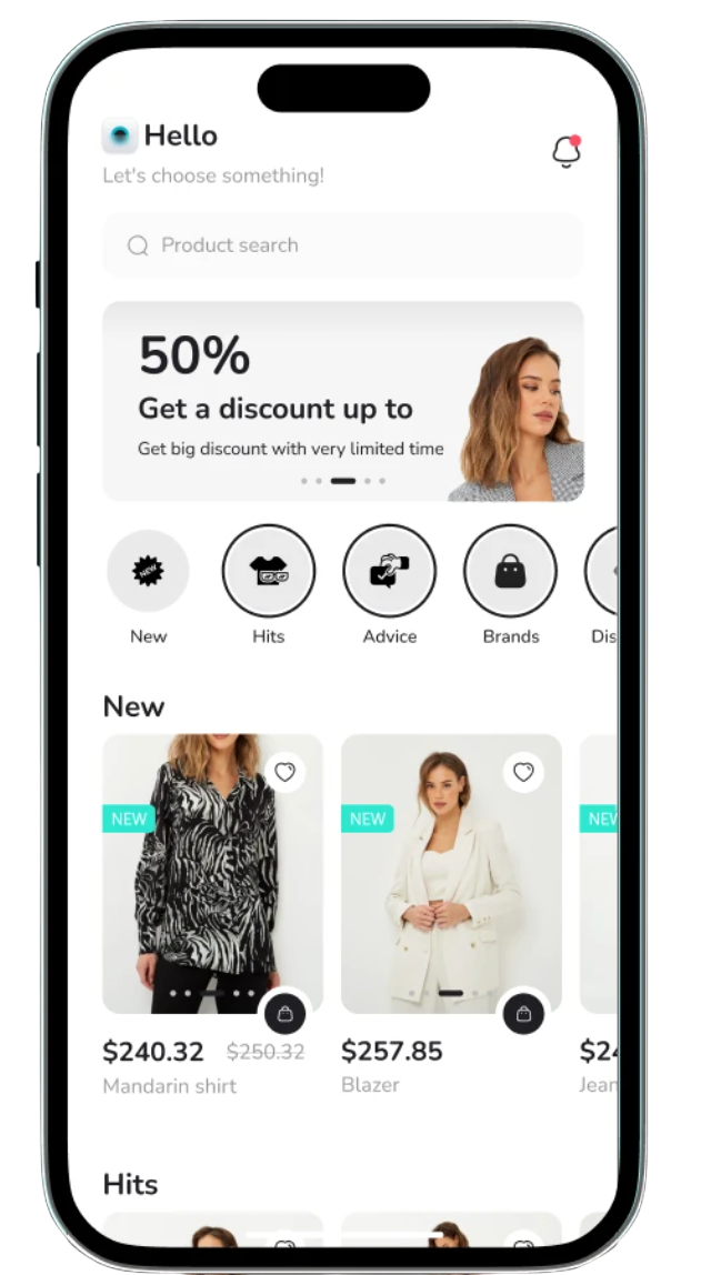 eCommerce Shop storefront