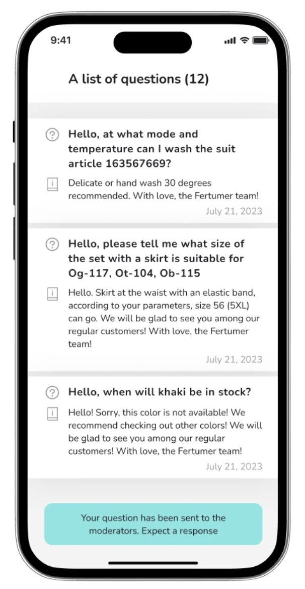 Product listing and filters