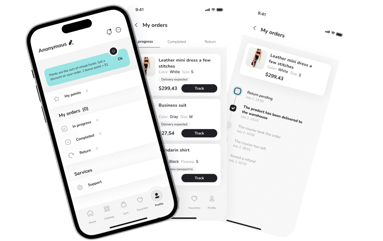 Checkout and order summary